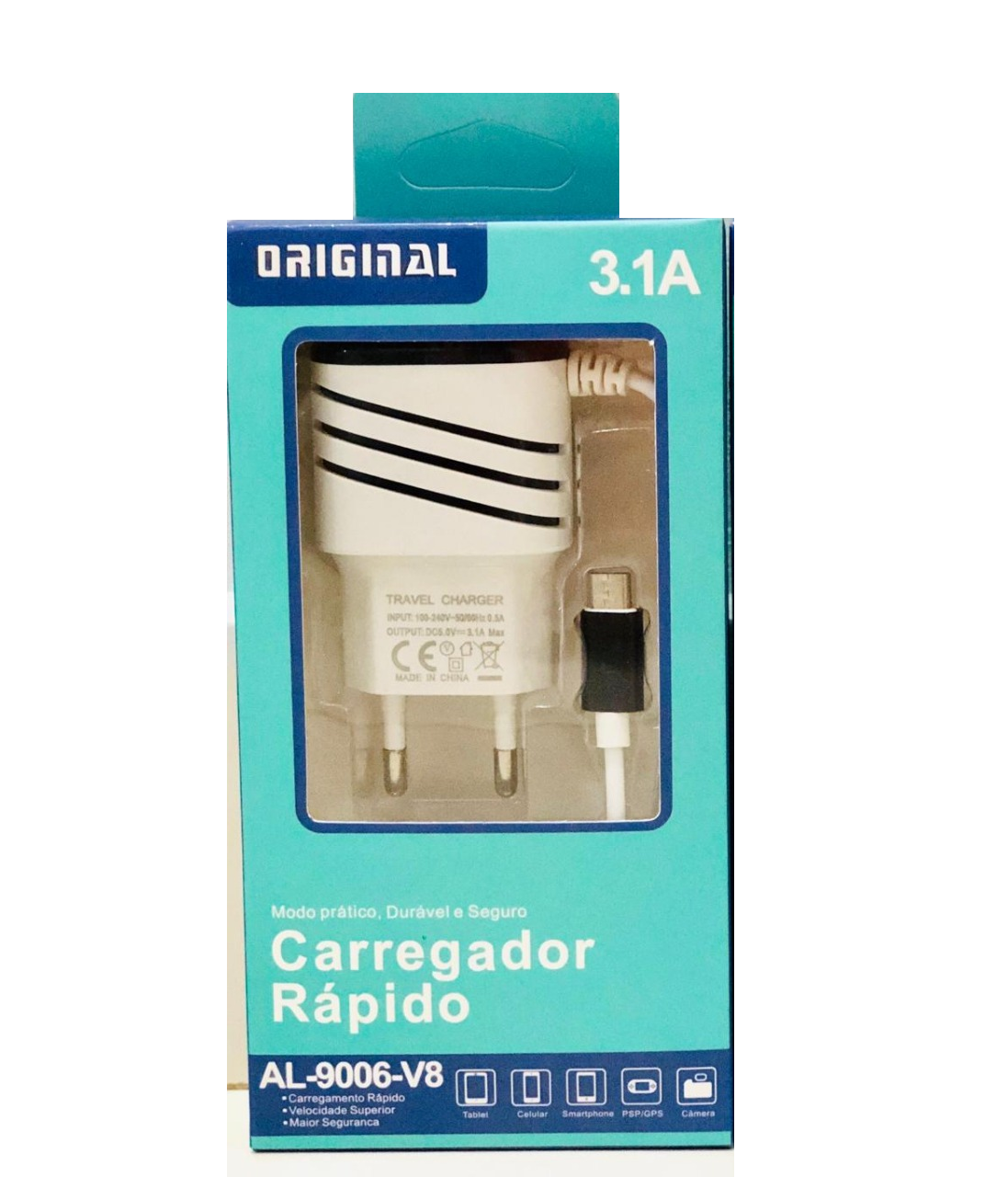  - Carregadores - Altomex    Cod. CARREGADOR RAPIDO V8 AL-9006-V8